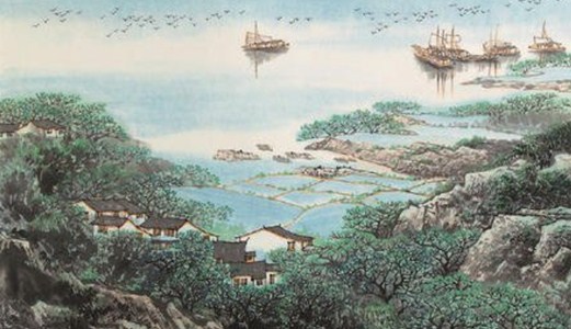 春風(fēng)又綠江南岸，滿城盡待圣能產(chǎn)！